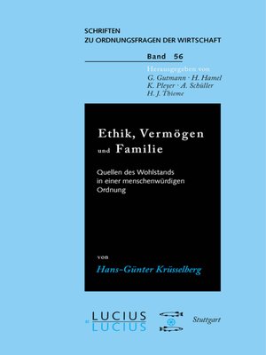cover image of Ethik, Vermögen und Familie